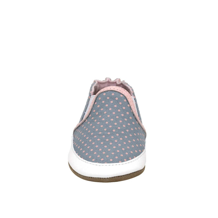 Robeez® - Robeez Girls Soft Soles Polka Dot Polly - Grey