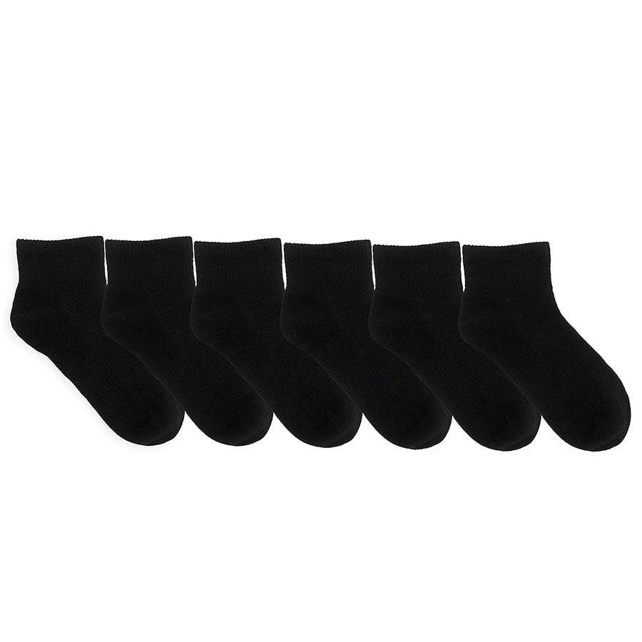 Robeez® - Robeez Kids Ankle Socks - Pack of 6 Pairs- Black