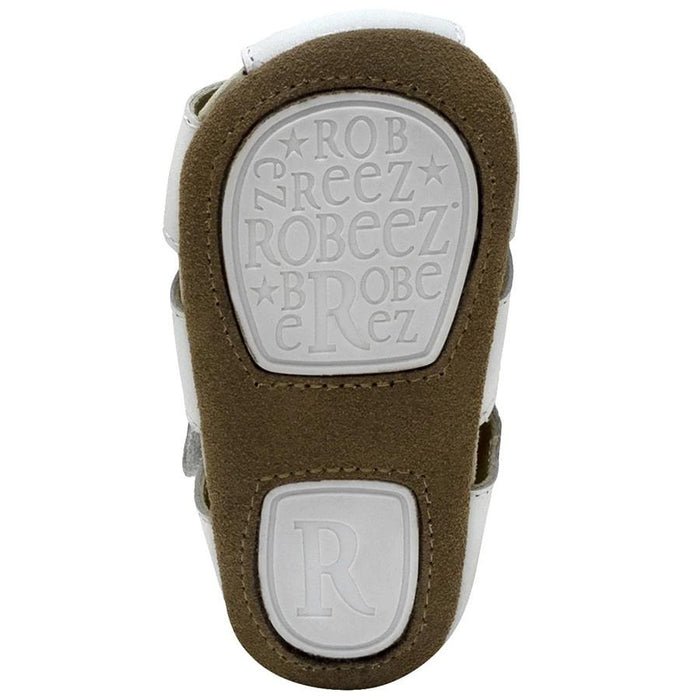 Robeez® - Robeez Lacey Baby First Kicks Sandals - White