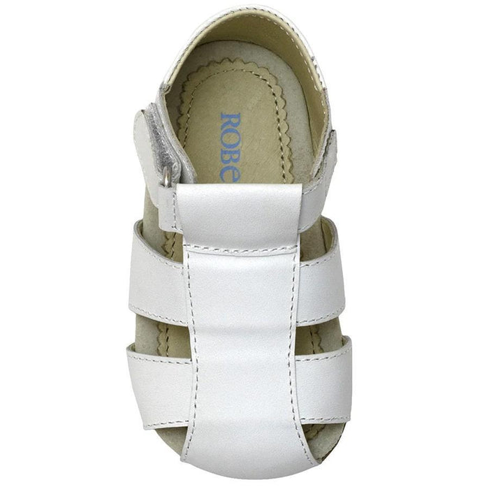 Robeez® - Robeez Lacey Baby First Kicks Sandals - White