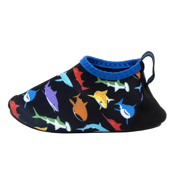 Robeez® - Robeez Multi Sharks Aqua Shoes in Black