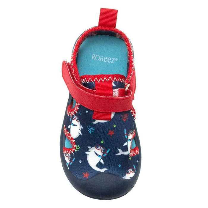 Robeez® - Robeez Shark Bite Water Shoes Navy