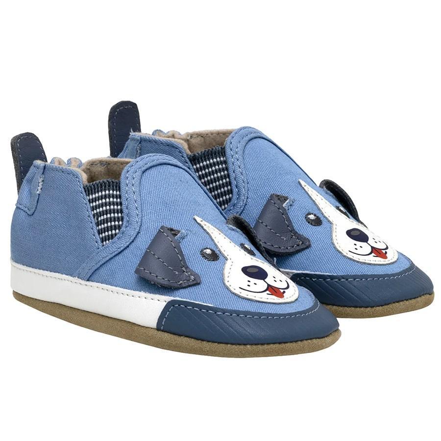 Robeez® - Robeez Soft Sole Baby Shoes - Doug the Puppy - Blue