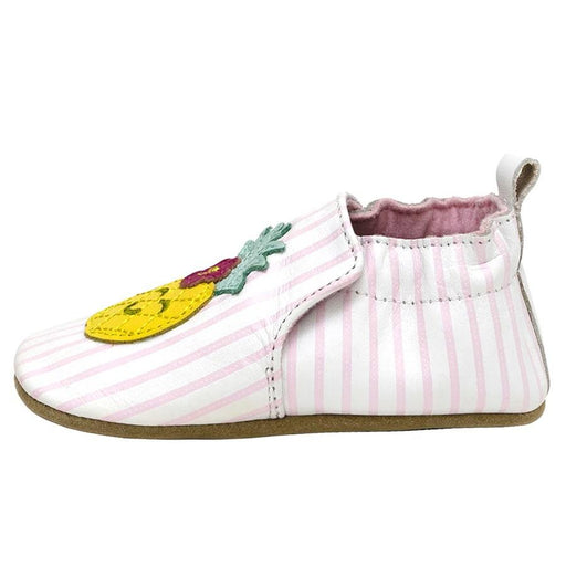 Robeez® - Robeez Soft Sole Baby Shoes - Sweet+Cute Pineapple - White