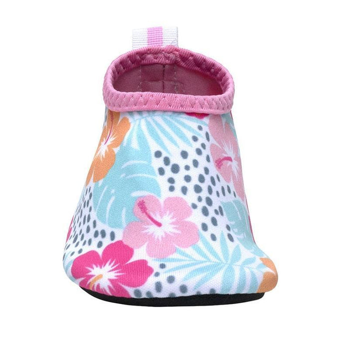 Robeez® - Robeez Tropical Hibiscus Aqua Shoes in White