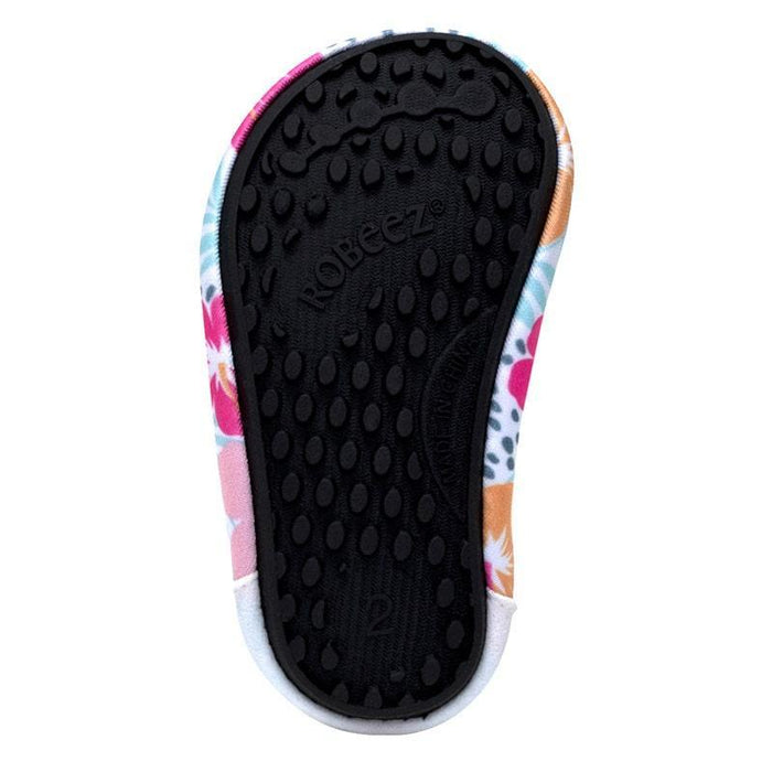 Robeez® - Robeez Tropical Hibiscus Aqua Shoes in White