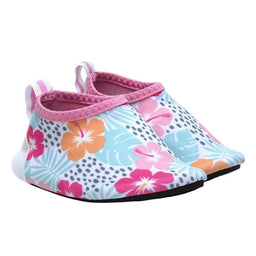 Robeez® - Robeez Tropical Hibiscus Aqua Shoes in White