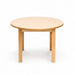 Round children solid maple wooden classroom table - daycare - preschool