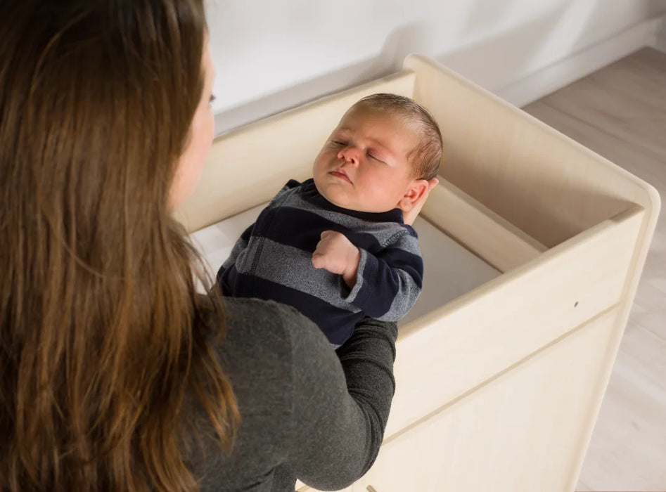 Foundations SafeSwing Changing Table – Natural finish wooden changing table