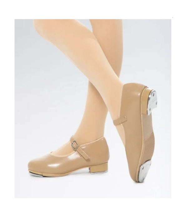 Danshuz Tap Shoe with Velcro - Value Comfort - Tan - Children Sizes 9.5T to 2Y