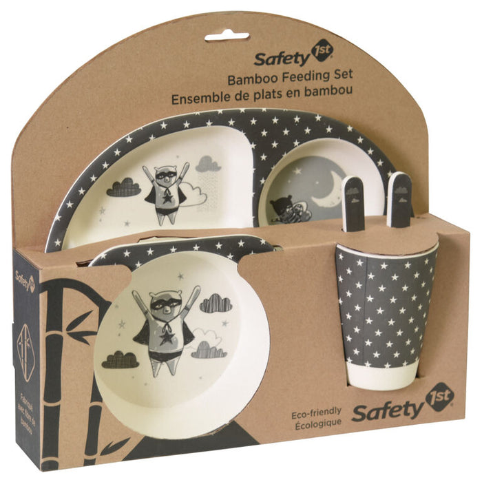 Safety 1st Bandit Bears Bamboo Feeding Set (plate, bowl, cup & utencils)