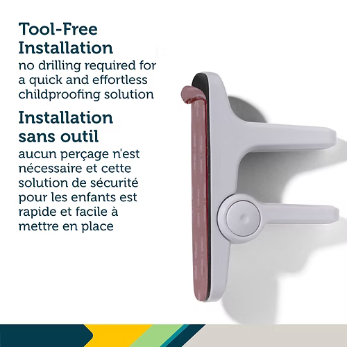 Serrure à levier OutSmart de Safety 1st – Serrure de sécurité à levier de porte à l'épreuve des enfants