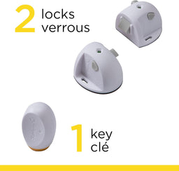 Safety 1st® - Safety 1st Adhesive Magnetic Lock 3pc Kit - White - 3 pcs