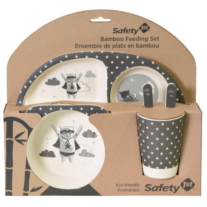 Safety 1st® - Safety 1st Bandit Bears Bamboo Feeding Set (plate, bowl, cup & utencils)