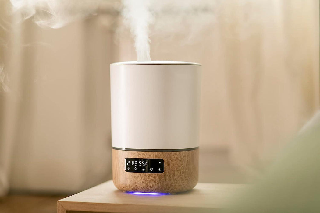 Safety 1st® - Safety 1st Connected Smart Humidifier - Cool Mist Humidifier with Hygrometer and Nightlight