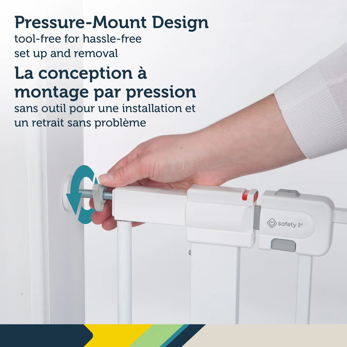 Safety 1st® - Safety 1st® Easy Install Walk-Through Metal Baby Gate