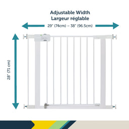 Safety 1st® - Safety 1st® Easy Install Walk-Through Metal Baby Gate