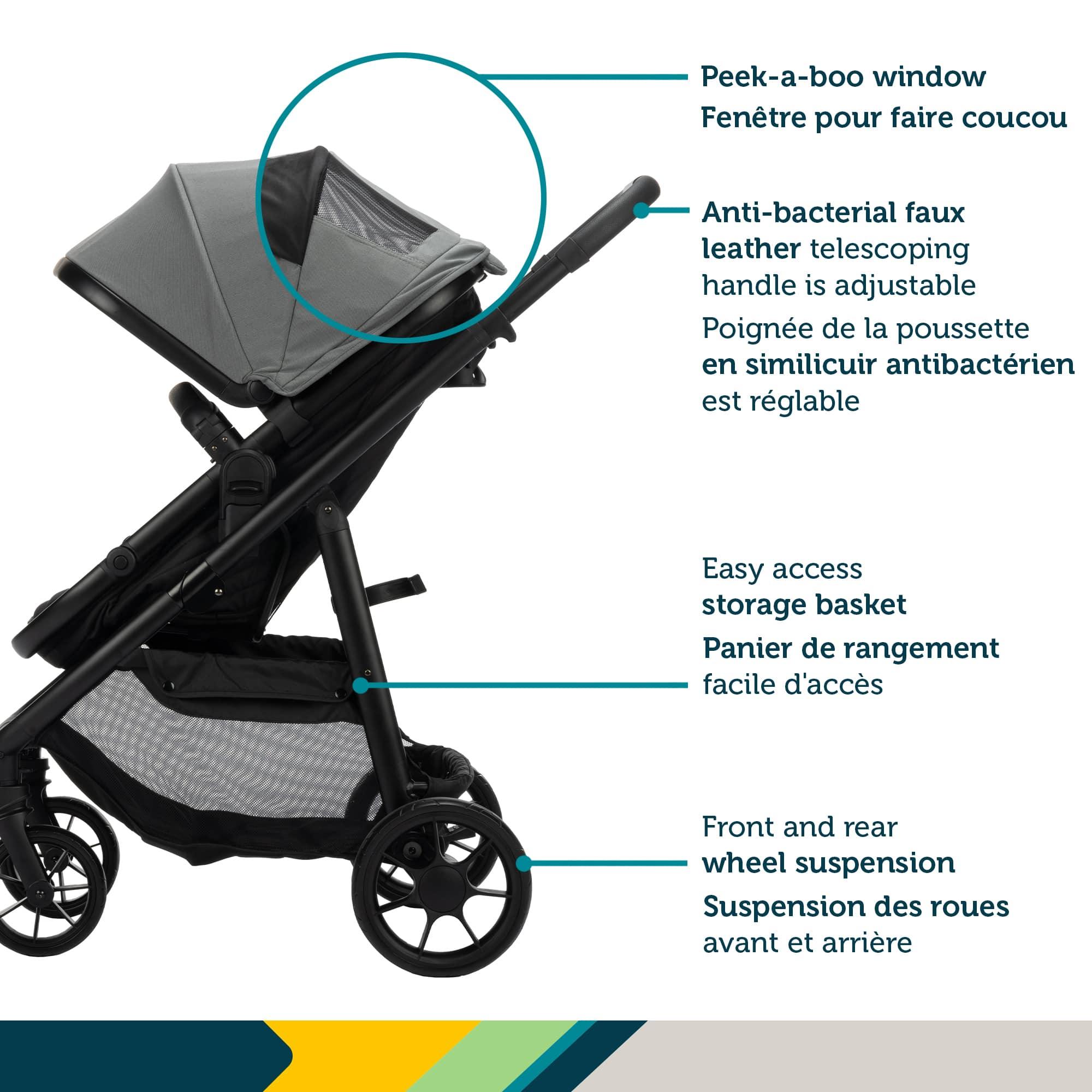 Safety 1st® - Safety 1st Raya 6-in-1 Travel System (with Onboard FLX Infant Car Seat)