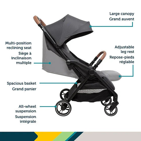 Safety 1st® - Safety 1st Spark Plus Compact Auto-Fold Stroller – Lightweight & Travel-Friendly