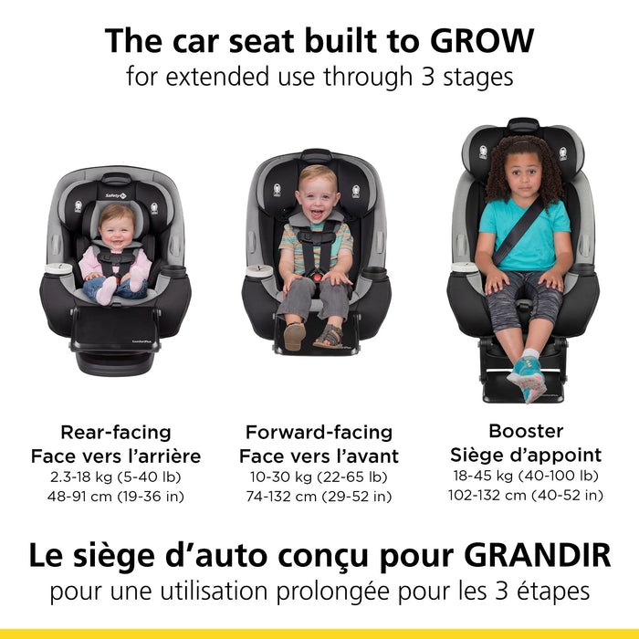 Siège auto convertible tout-en-un Safety 1st® Grow and Go™ Extend 'N Ride - Back to Black