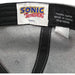Sonic the Hedgehog youth hat label showing inside stitching and product details.