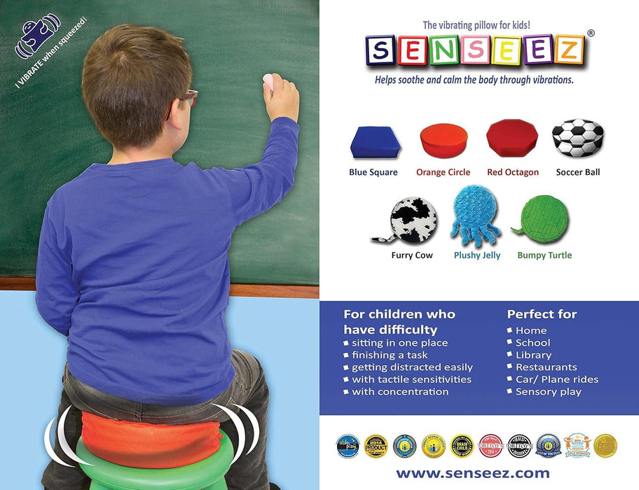 Senseez® - Senseez Vibrating Sensory Pillow for Kids - Touchables (Plush Collection)