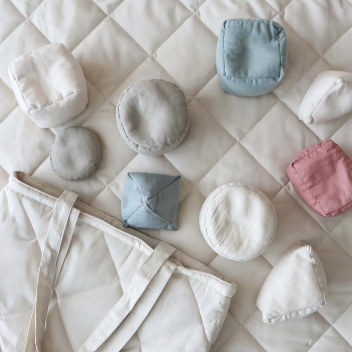 Snuggle Me® Organic Cotton Baby Sensory Toy Set – 9 Pieces