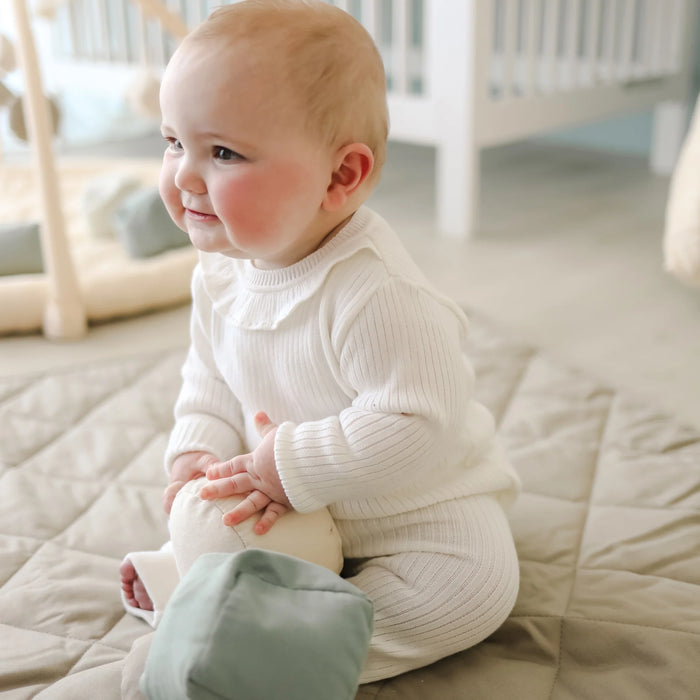 Snuggle Me® Organic Cotton Baby Sensory Toy Set – 9 Pieces