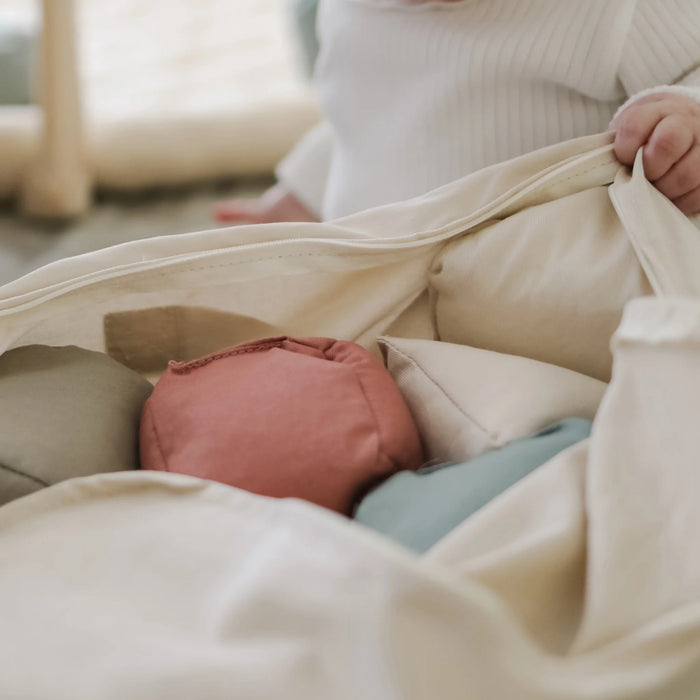 Snuggle Me® Organic Cotton Baby Sensory Toy Set – 9 Pieces