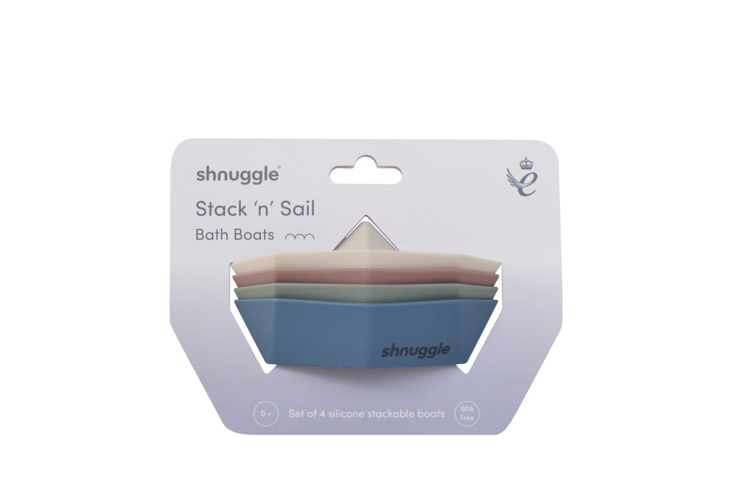 Shnuggle Stack n Sail Bath Boat Toys – set