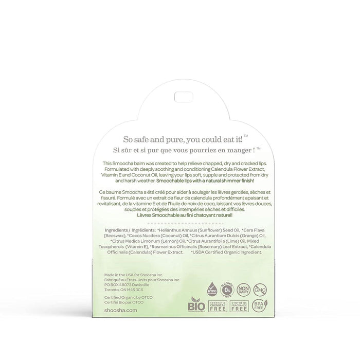 Shoosha® - Shoosha Organic Smoocha Lip Balm - Citrus - 0.15oz