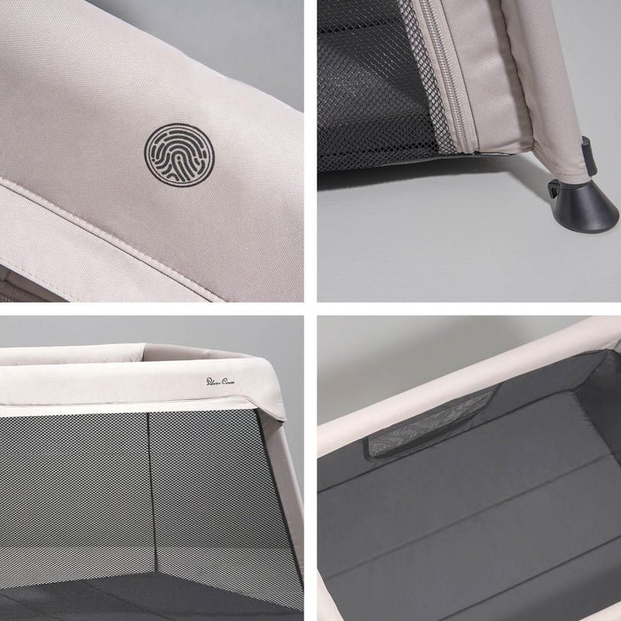 Silver Cross - Silver Cross Slumber Travel Baby Crib - Stone