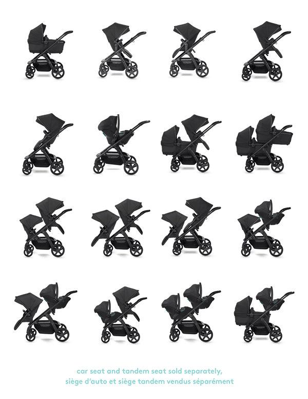 Silver Cross - Silver Cross Wave Stroller, Onyx (2023 - 2024 Version)