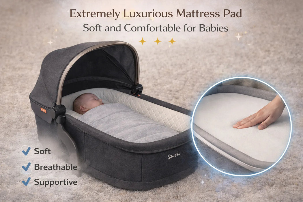 Silver Cross Wave Bassinet for Wave Stroller (Overnight Sleep Approved)