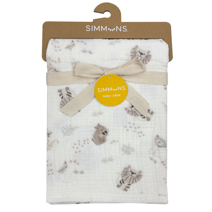 Simmons Deluxe 4-Ply Muslin Blanket