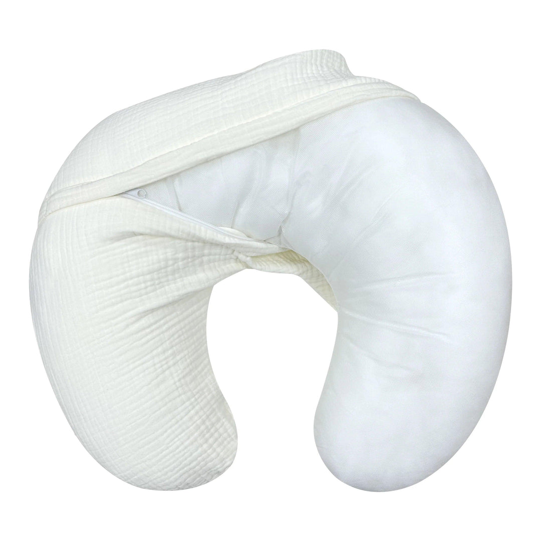Simmons® - Simmons Nursing Cushion - Nursing Pillow with Muslin Cover - Coconut Milk