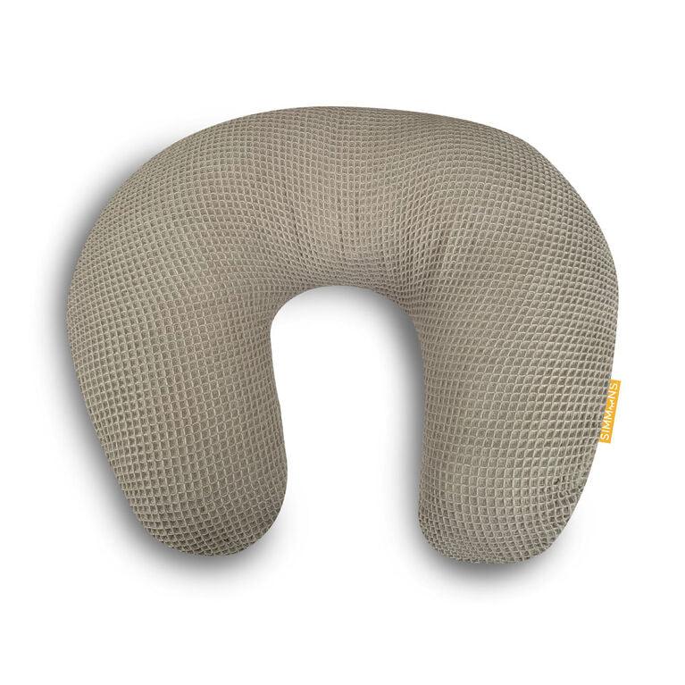 Simmons® - Taupe Waffle Knit Nursing Cushion – Soft Support for Feeding