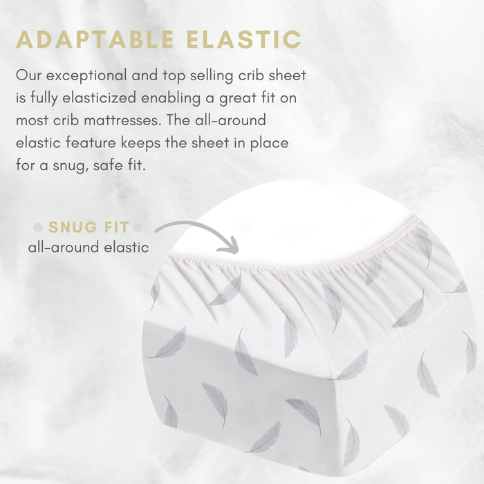 Kushies Flanelle de coton | Drap-contour pour lit de bébé