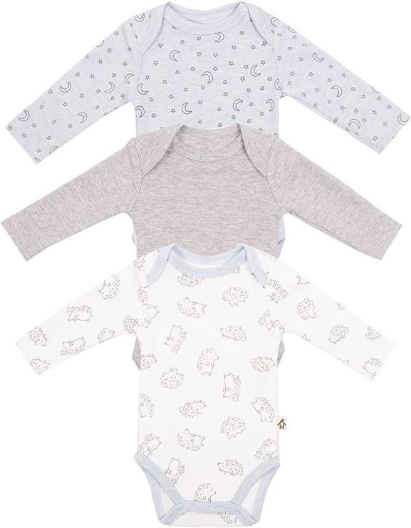 Snugabye - Snugabye Baby Long Sleeve Bodysuits - 3 Pack