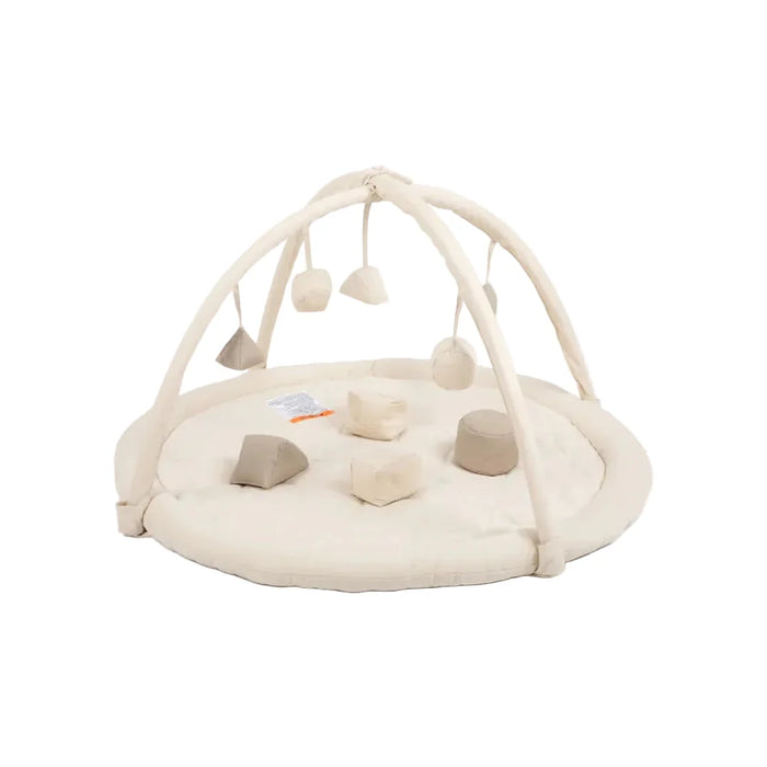 Snuggle Me® Organic Cotton Baby Play Gym with 9 Sensory Toys