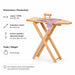 Solid maple wood foldable kids pretend play ironing board - dimensions