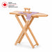 Solid maple wood foldable kids pretend play ironing board - Made in Canada