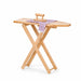 Solid maple wood foldable kids pretend play ironing board