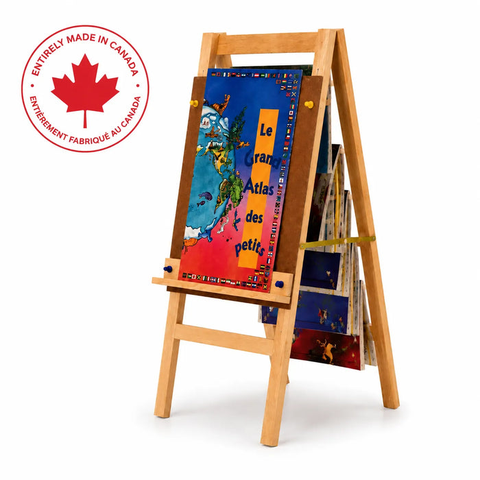 Solid maple wood large book stand  - Made in Canada