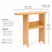Solid maple wood ironing board kids pretend play - dimensions