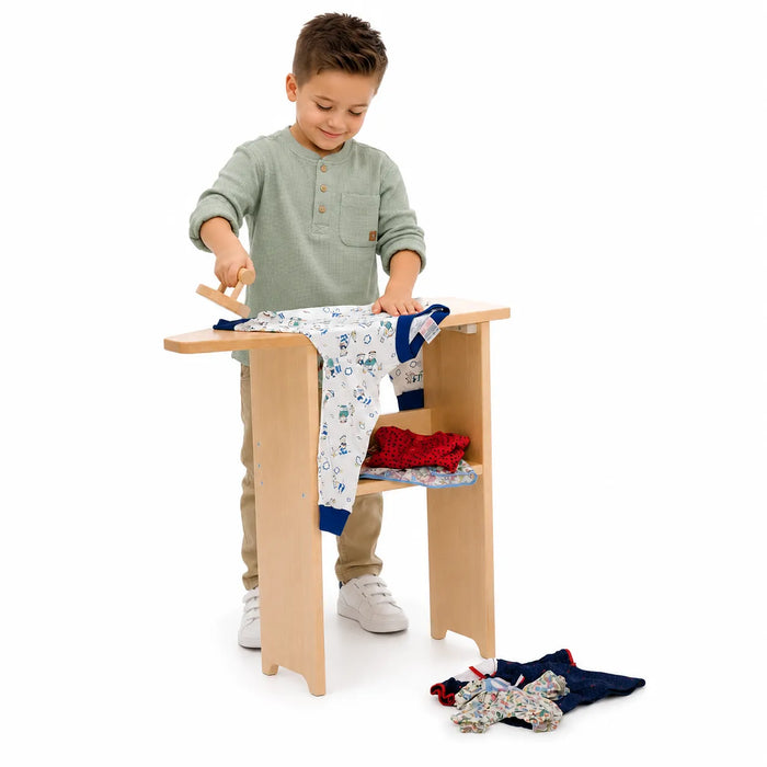 Solid maple wood ironing board kids pretend play