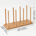 Solid maple wood puppet rack - dimensions 