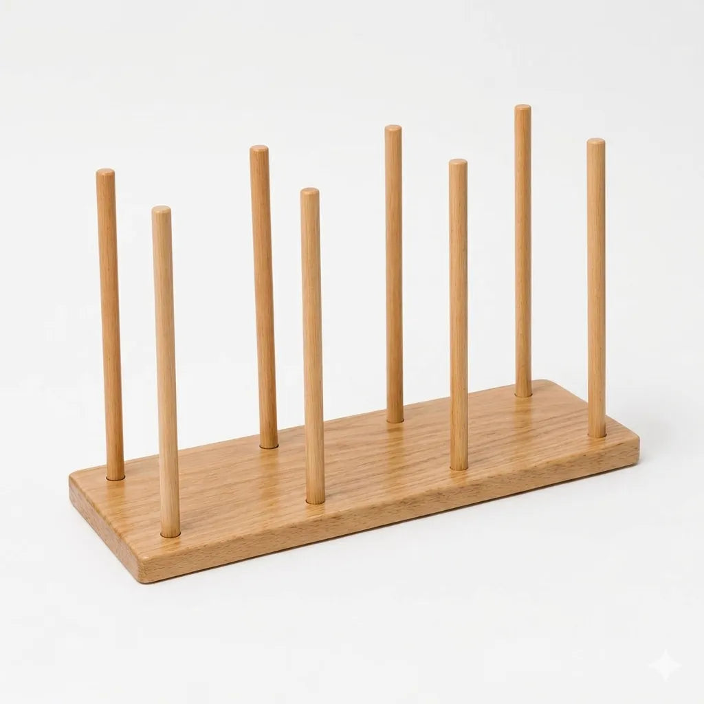 Solid maple wood puppet rack - Goldtex