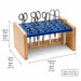 solid maple wooden scissor organizer for kids - dimensions and weight