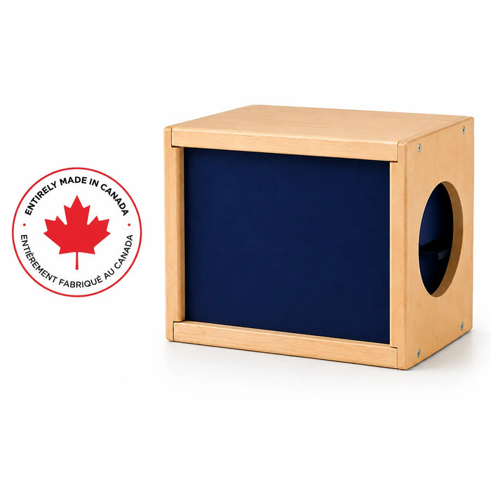Solid maple kids sensory discovery box - Made in Canada